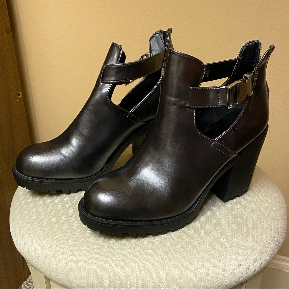 Call It Spring Charcoal Ankle Bootie 8sz